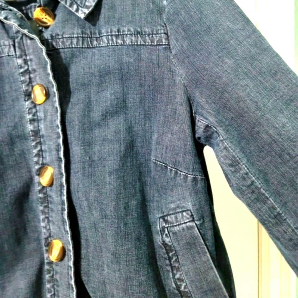 Plus Size 16 Jessica Sport Women's Button-Down Denim Jacket